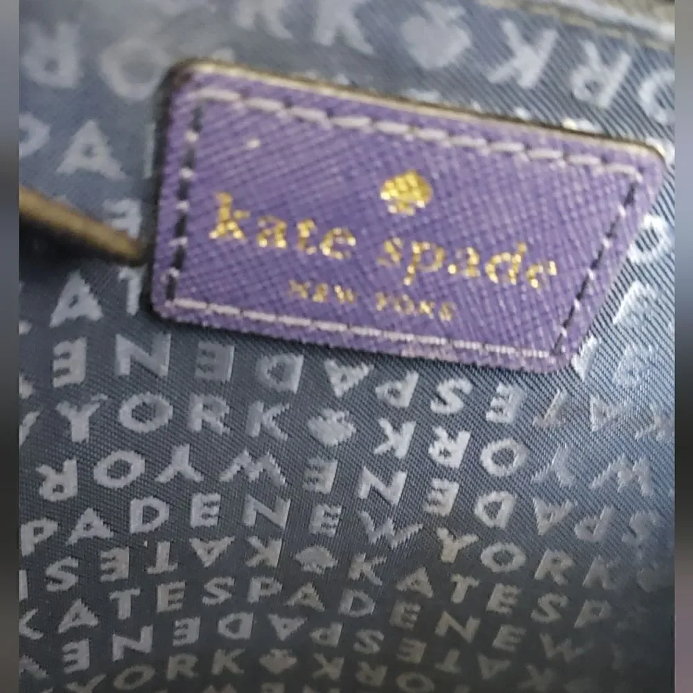 Kate Spade Chain Crossbody Bag EUC Purplish Blue